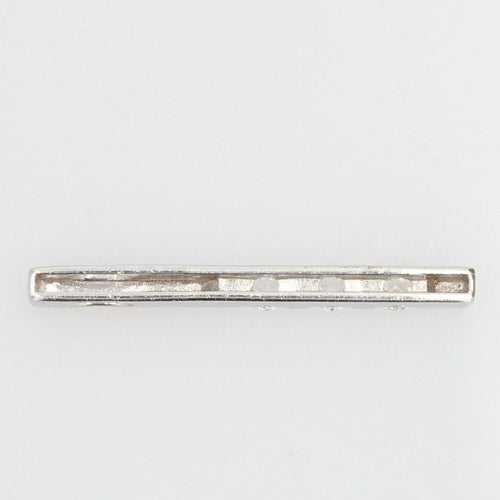 Pendentif Pendentif or blanc ligne de diamants 58 Facettes 18-389