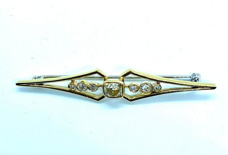 Broche Broche Barrette diamant coussin 58 Facettes