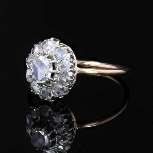 Bague 52 Bague ancienne diamants pompadour 58 Facettes 22-636