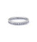 Bague 52 / Blanc/Gris / Or 750 Alliance américaine 35 Diamants 58 Facettes 180001R