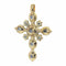 Pendentif Pendentif Croix diamants rococo antique 58 Facettes 23167-0271