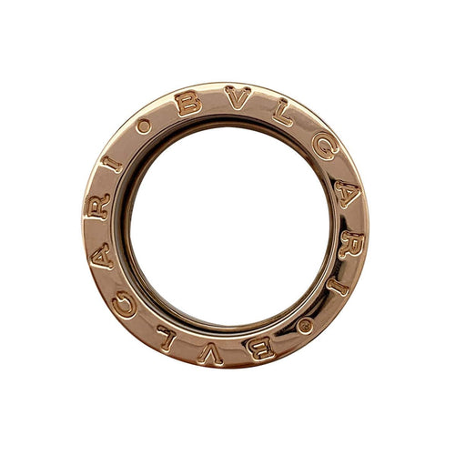 Bague 53 Bague Bulgari, "B.Zero1", or rose et céramique. 58 Facettes 30729