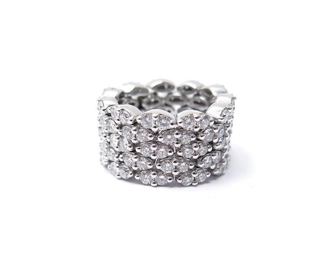 Bague 48 bague MAUBOUSSIN je le veux 5 rangs t48 49 or blanc 18k & diamants 58 Facettes 237061