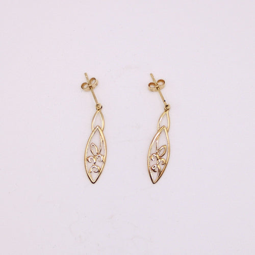 Boucles d'oreilles Boucles d'oreilles anciennes Or jaune 58 Facettes