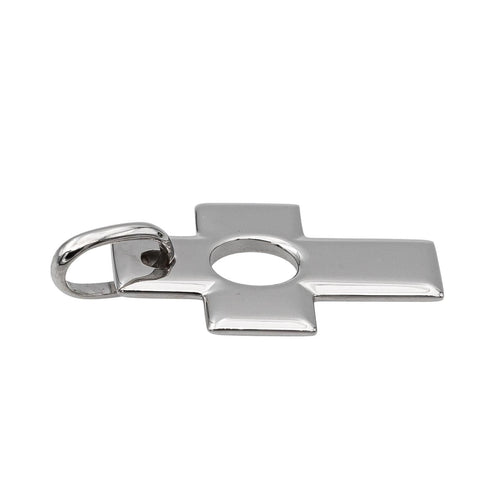 Pendentif Dinh Van Pendentif Croix Percée Or blanc 58 Facettes 2865693RV