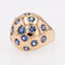 Bague 55 Bague vintage boule saphirs 58 Facettes 23-176