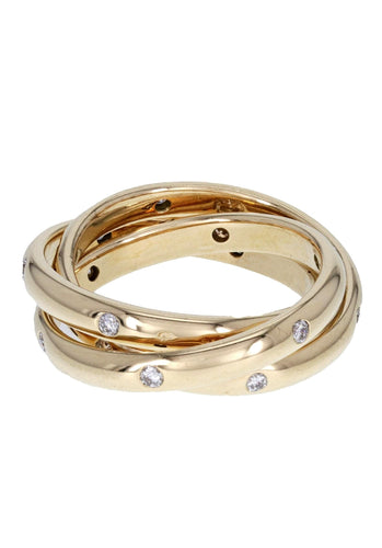 Bague 52 Bague CARTIER Trinity Diamants en Or Jaune 750/1000 58 Facettes 62134-57997