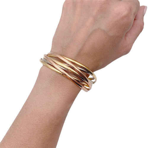 Bracelet Bracelet Cartier, "Trinity Semainier", trois ors. 58 Facettes 32861