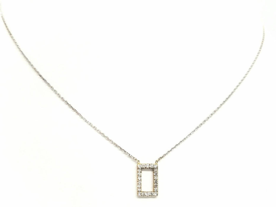 Collier Collier Graphique Or blanc Diamant 58 Facettes 579199RV