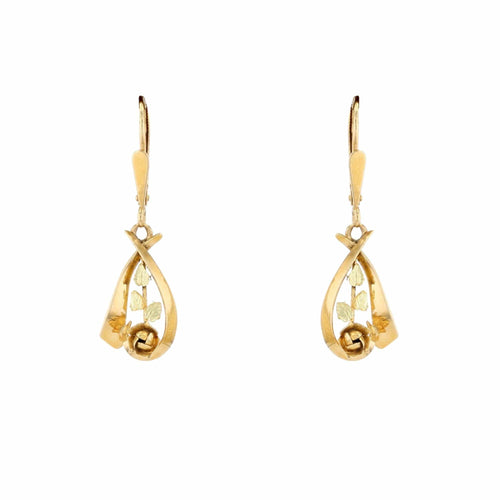 Boucles d'oreilles Boucles d'oreilles pendantes à la rose 58 Facettes 19-456G