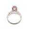 Bague Bague tourmaline rose diamants or blanc 58 Facettes