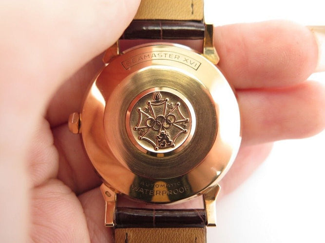 Montre vintage montre OMEGA 2850 sc seamaster xvi j.o melbourne auto 34mm or 18k 58 Facettes 246801