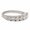 Bague 52.5 Bague Demi alliance or blanc Diamant 58 Facettes 2432013CN