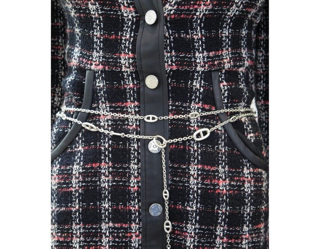 Collier collier HERMES sautoir farandole 160cm en argent 58 Facettes 255567