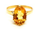 Bague 55 Bague Or jaune Citrine 58 Facettes 1763490CN