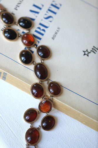 Bracelet ancien or rose et ambre 58 Facettes