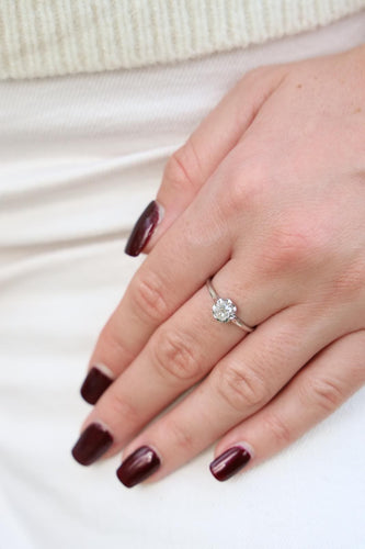 Bague 52 Bague Solitaire Or blanc Diamant 58 Facettes 1819794CN