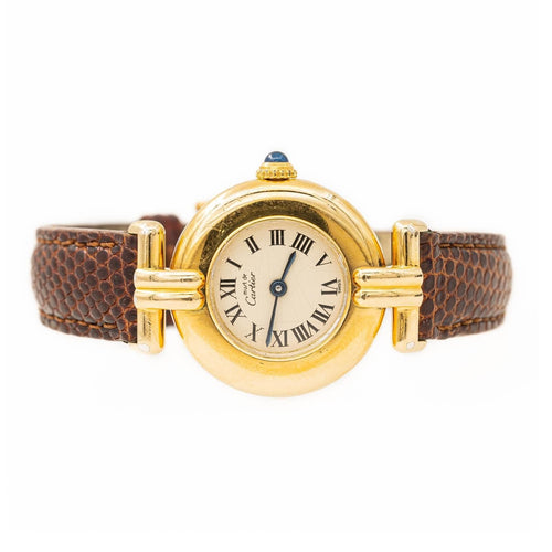 Montre Cartier Montre Vintage Vendôme Vermeil 58 Facettes 1692968CN
