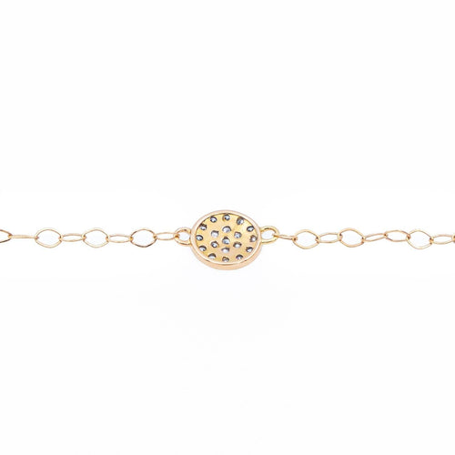 Bracelet Ginette NY Bracelet Mini Diamond Ever Disc Bracelet Or rose diamant 58 Facettes 2394630CN