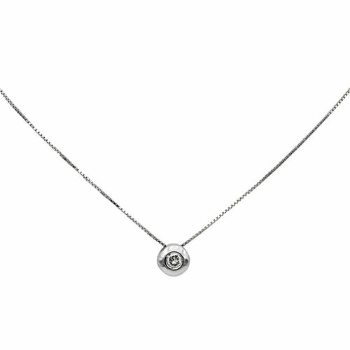 Collier Collier Pendentif Or blanc Diamant 58 Facettes 2737238CN
