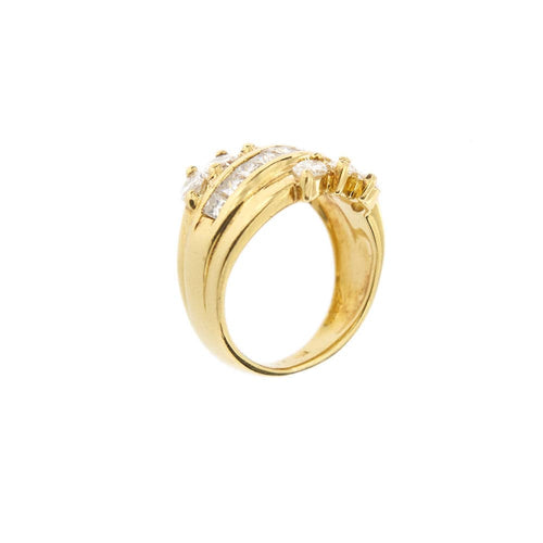 Bague 50 Bague bandeau avec diamants 58 Facettes 14764