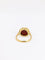 Bague Bague vintage or jaune grenat cabochon 58 Facettes 810