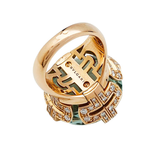 Bague 48 Bague Bulgari, "Parentesi Cocktail", prasiolite, diamants. 58 Facettes 30941