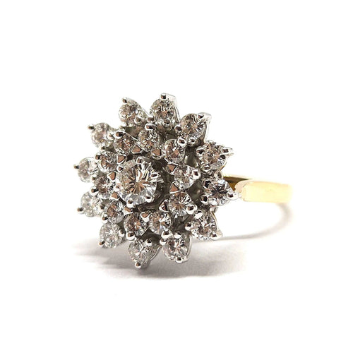 Bague Bague marguerite deux ors & diamants 58 Facettes