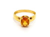 Bague 56 Bague Or jaune Citrine 58 Facettes 06340CD