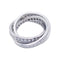 Bague 52 Bague Cartier, "Trinity", en or blanc et diamants. 58 Facettes 32405