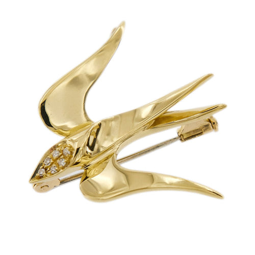 Broche Broche hirondelle diamants 58 Facettes 31448