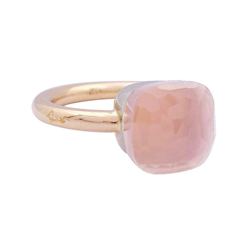 Bague 53 Bague Pomellato, "Nudo Classic", deux ors et quartz rose. 58 Facettes 33267