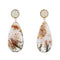 Boucles d'oreilles Boucles d'oreilles agate à dendrite et pierre de lune 58 Facettes 21-728