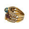 Bague 55 Bague Bulgari, "Allegra", or jaune, diamants, pierres de couleurs. 58 Facettes 31101