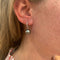 Boucles d'oreilles Boucles d'oreilles or blanc, diamants, perles. 58 Facettes 31488