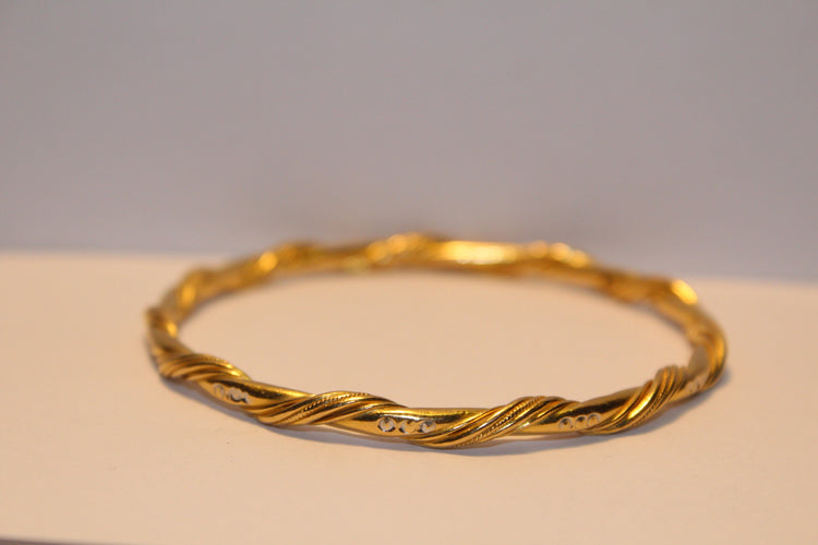 Bracelet Bracelet jonc torsadé 58 Facettes 11235A