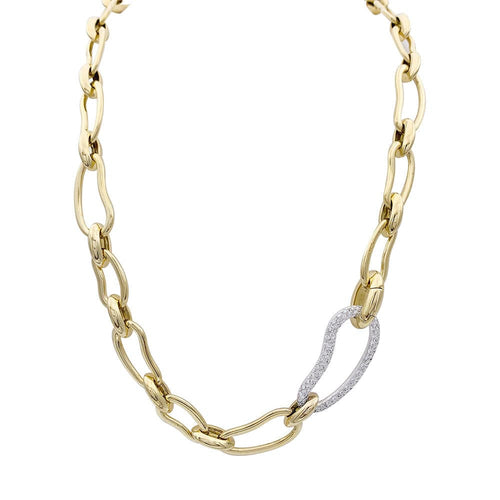 Collier Collier Pomellato, "Paisley", or jaune, diamants. 58 Facettes 33055