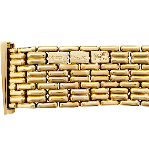 Montre Montre Boucheron "Reflet" or jaune et diamants. 58 Facettes 30779