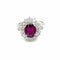 Bague Bague en grappe de diamants rubis de 1,94 carat certifiée par le domaine 58 Facettes