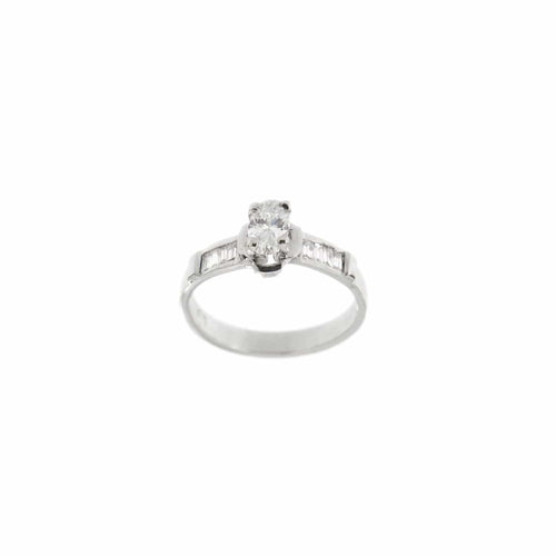 Bague 54 Bague Solitaire diamants 0,68 ct 58 Facettes 1608
