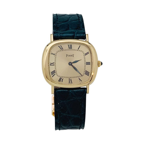 Montre Montre Piaget en or jaune, cuir. 58 Facettes 29410