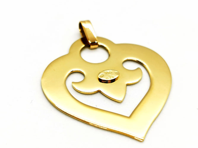 Pendentif O.J. Perrin Pendentif Coeur Légendes Or jaune 58 Facettes 1186446CN