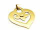 Pendentif O.J. Perrin Pendentif Coeur Légendes Or jaune 58 Facettes 1186446CN