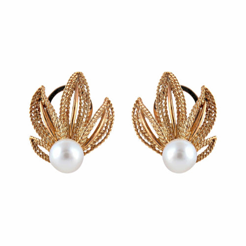 Boucles d'oreilles Or Jaune BOUCLES D’OREILLES « VELVET » OR & PERLE 58 Facettes BO/220049