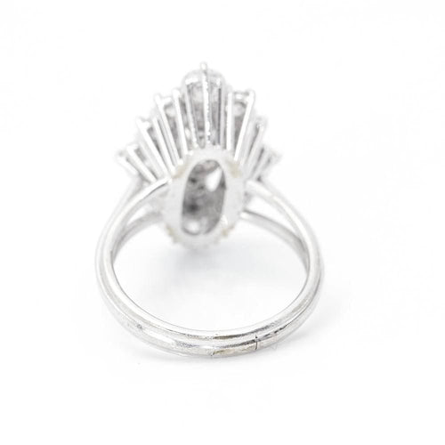 Bague 57 Bague Diamant Or blanc 58 Facettes D359902JC