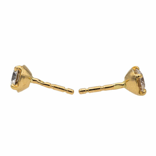 Boucles d'oreilles Boucles d'oreilles Puces Or jaune Diamant 58 Facettes 2822724CN