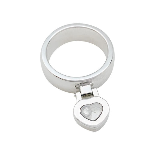 Bague 52 Bague Chopard "Happy Diamonds" en or blanc, diamant. 58 Facettes 31475