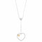 Collier Collier Coeur diamants et citrine 58 Facettes 28512