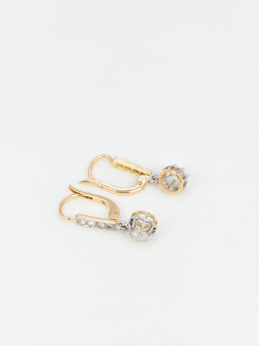 Boucles d'oreilles Dormeuses Diamants 58 Facettes 719