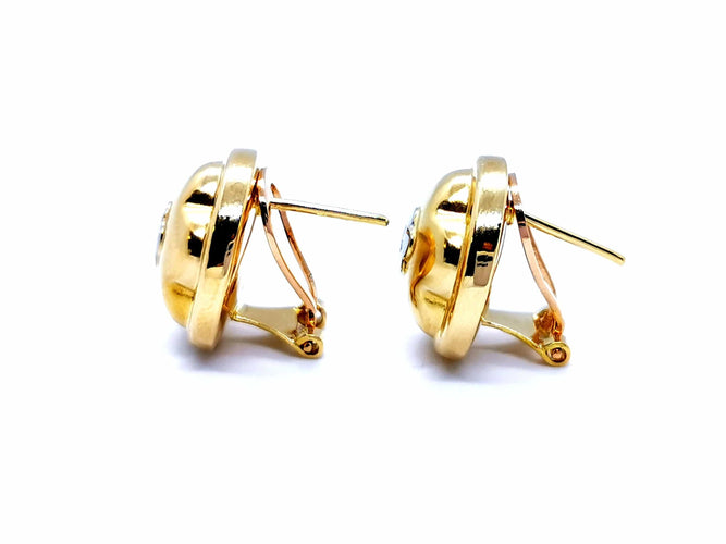 Boucles d'oreilles Boucles d'oreilles Or jaune Diamant 58 Facettes 968084CN